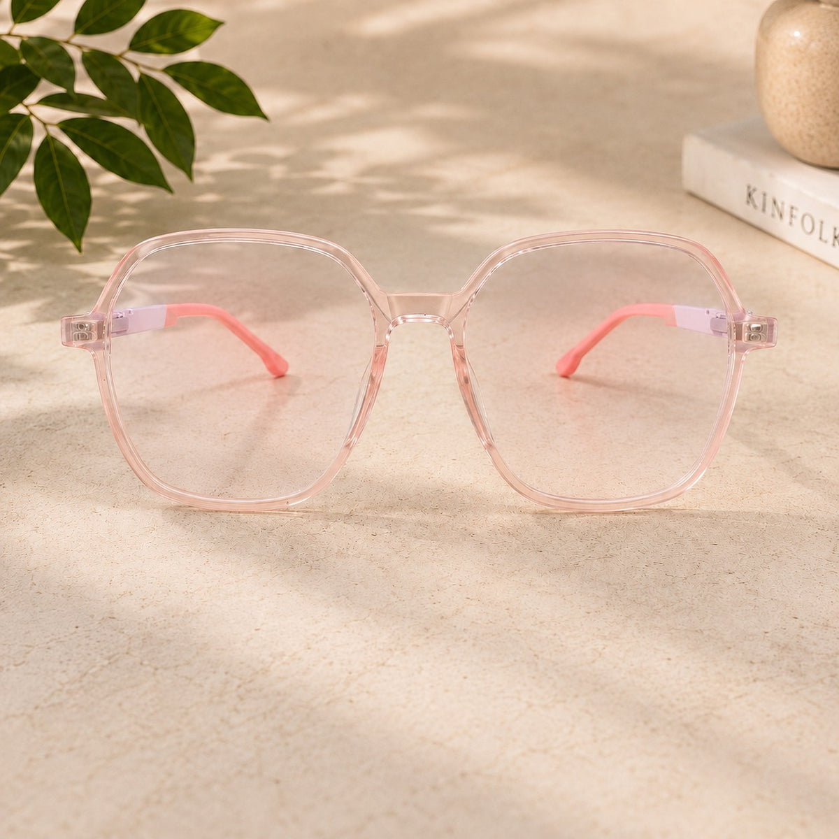 Crystal Smoke Square Optical Frame - BLK-OF-0016
