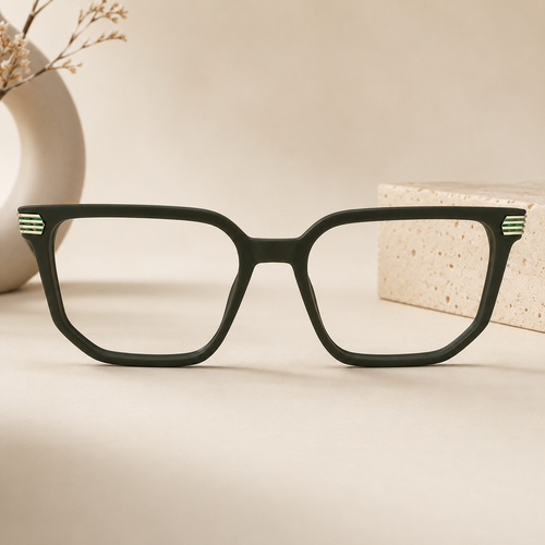 Blink Eyewear Emerald Green Square Frame - BLK-OF-0027