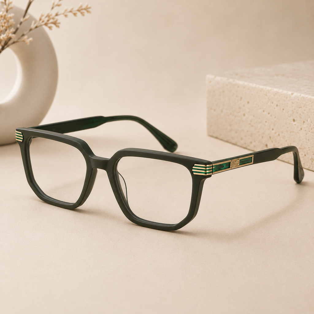Blink Eyewear Emerald Green Square Frame - BLK-OF-0027