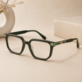 Blink Eyewear Emerald Green Square Frame - BLK-OF-0027