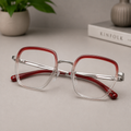 Crystal Red Gradient Square Frame - BLK-OF-0028