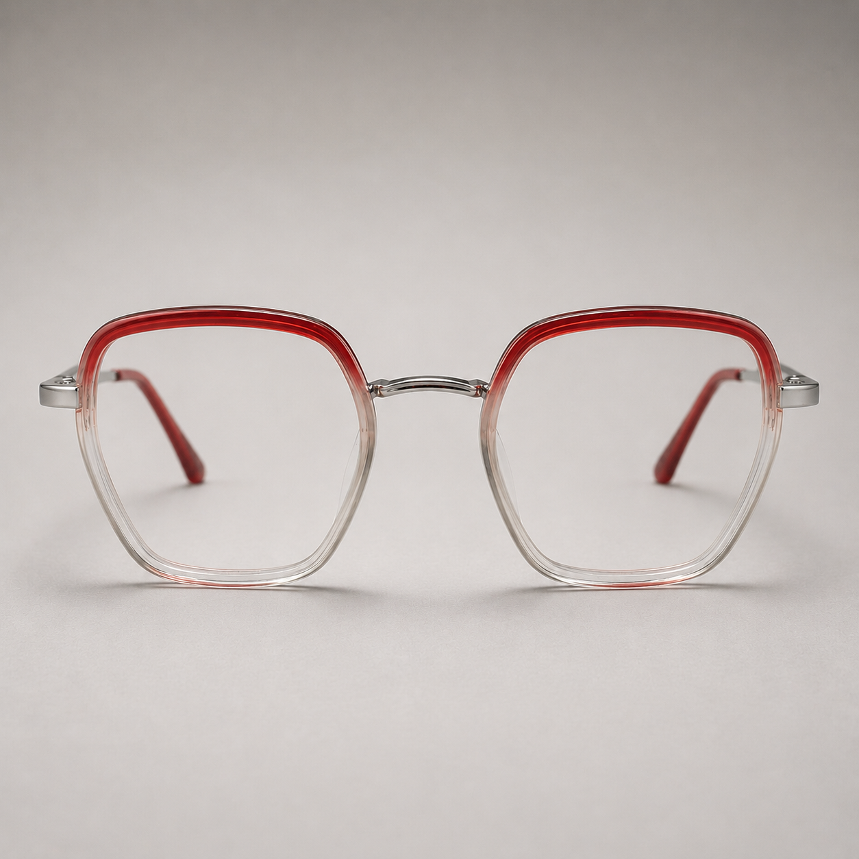 Crystal Red Gradient Square Frame - BLK-OF-0028