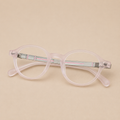 Crystal Blush Round Optical Frame - BLK-OF-0030