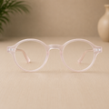 Crystal Blush Round Optical Frame - BLK-OF-0030