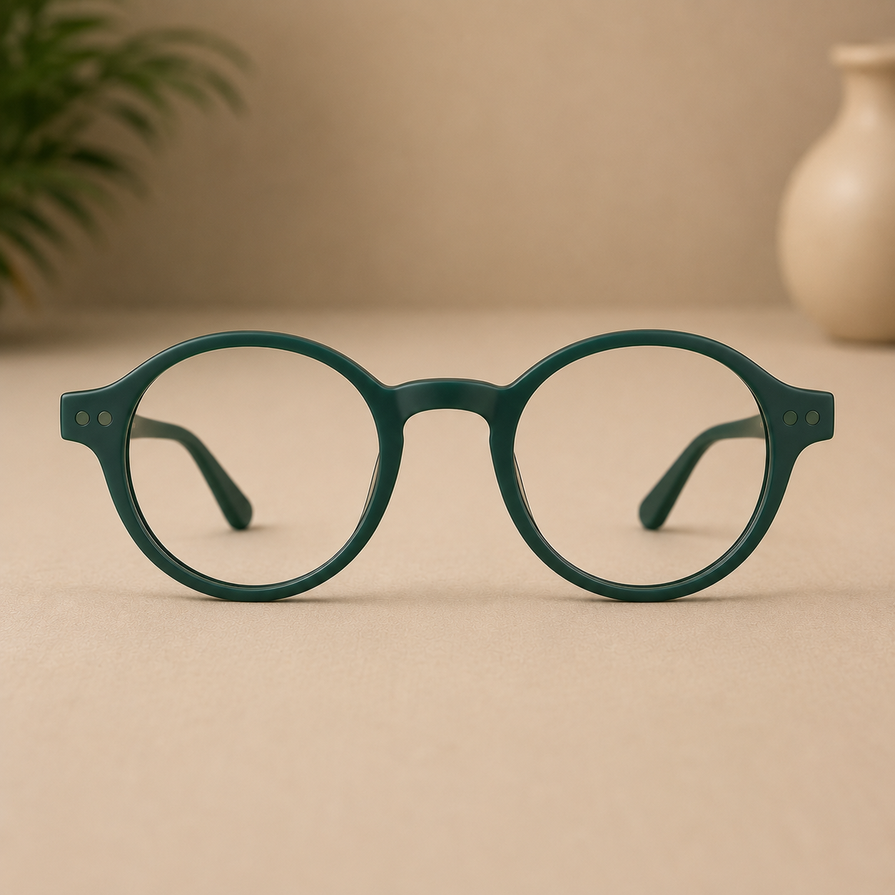 Crystal Blush Round Optical Frame - BLK-OF-0030
