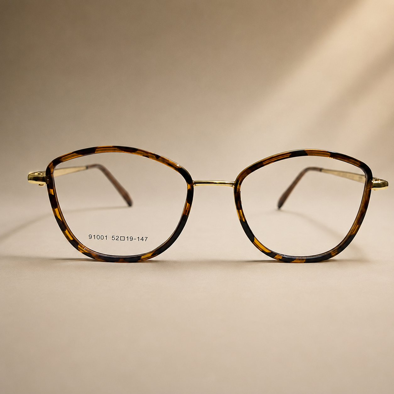 Classic Tortoise Round Optical Frame - BLK-OF-0037