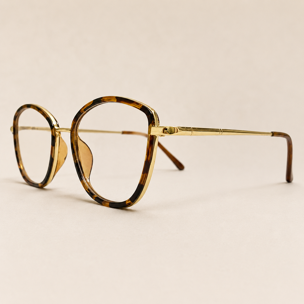 Classic Tortoise Round Optical Frame - BLK-OF-0037