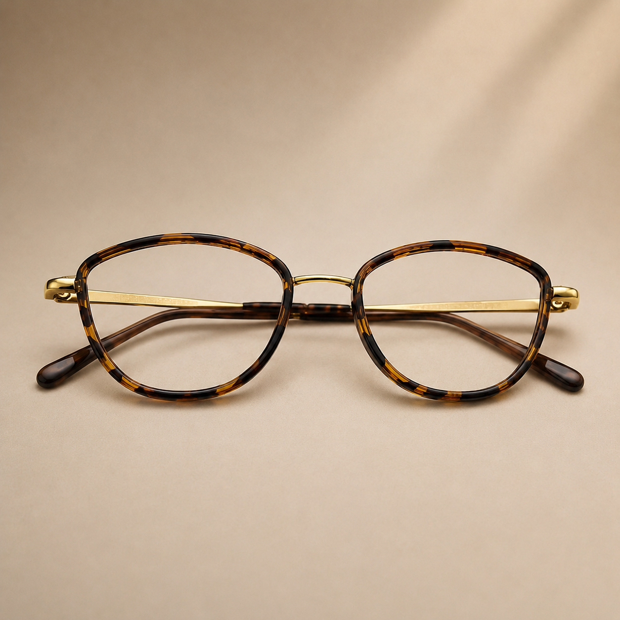 Classic Tortoise Round Optical Frame - BLK-OF-0037
