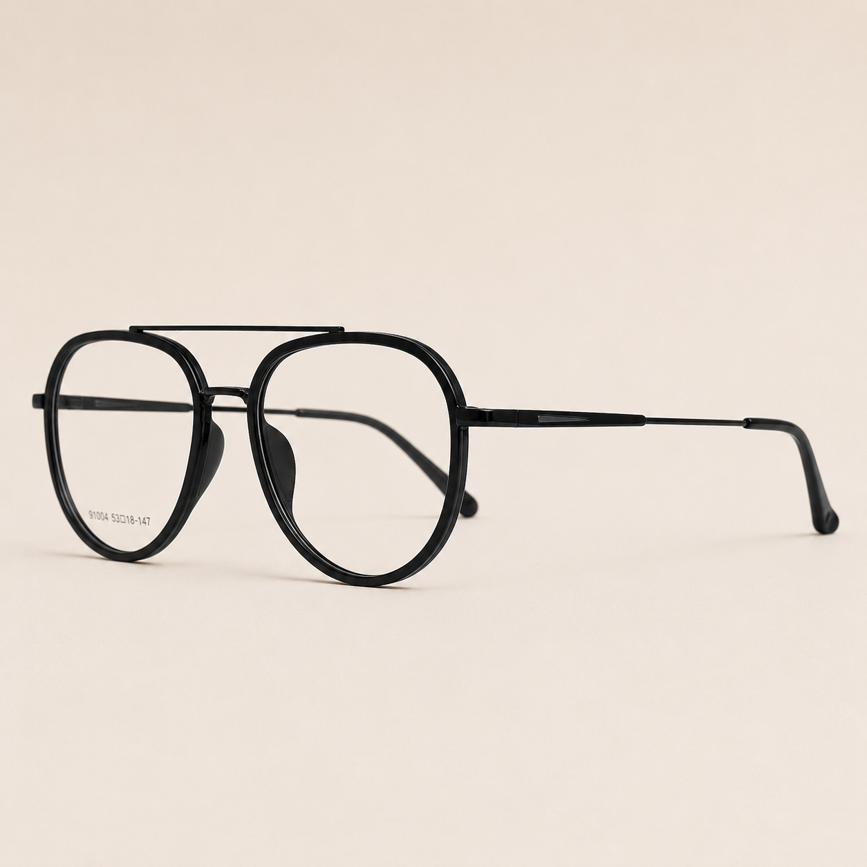 Heritage Windsor Aviator Optical Frame - BLK-OF-0039-BL