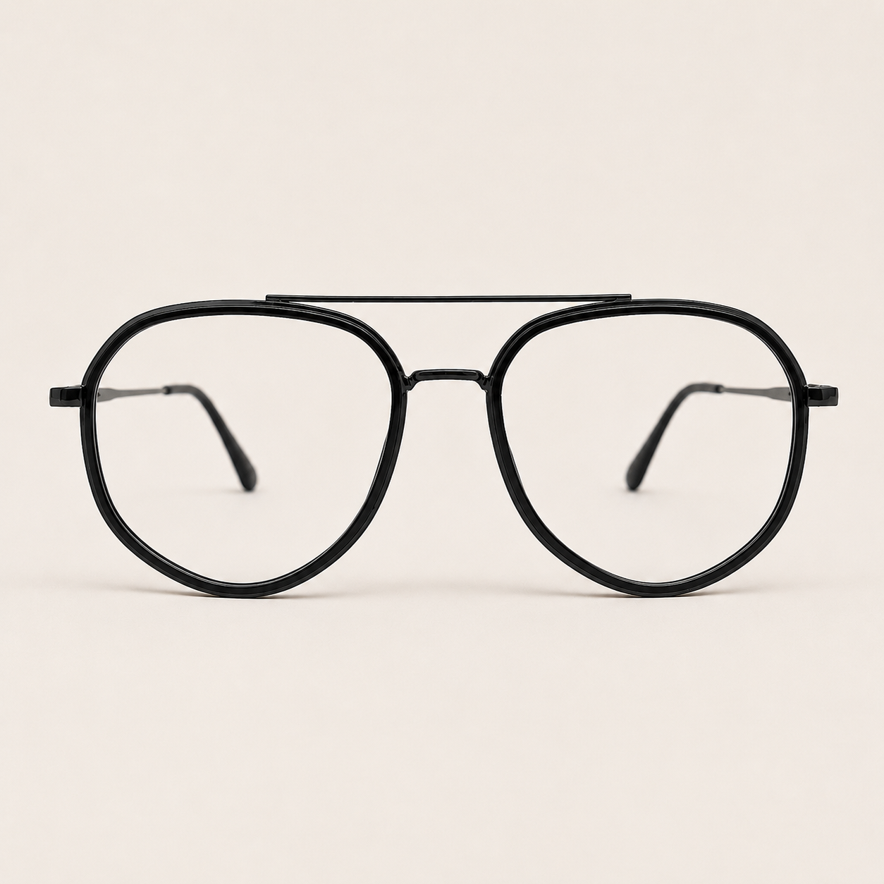 Heritage Windsor Aviator Optical Frame - BLK-OF-0039-BL