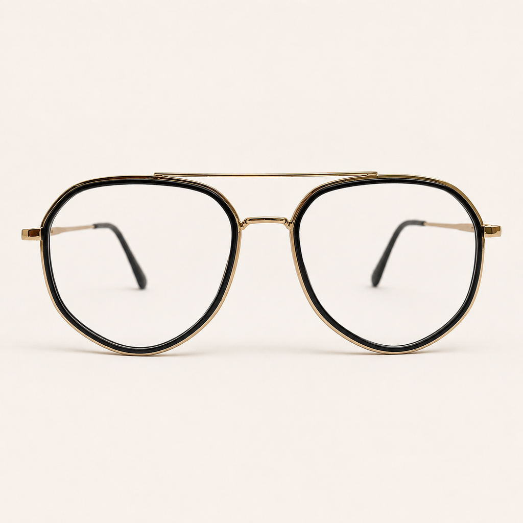 Heritage Windsor Aviator Optical Frame - BLK-OF-0039