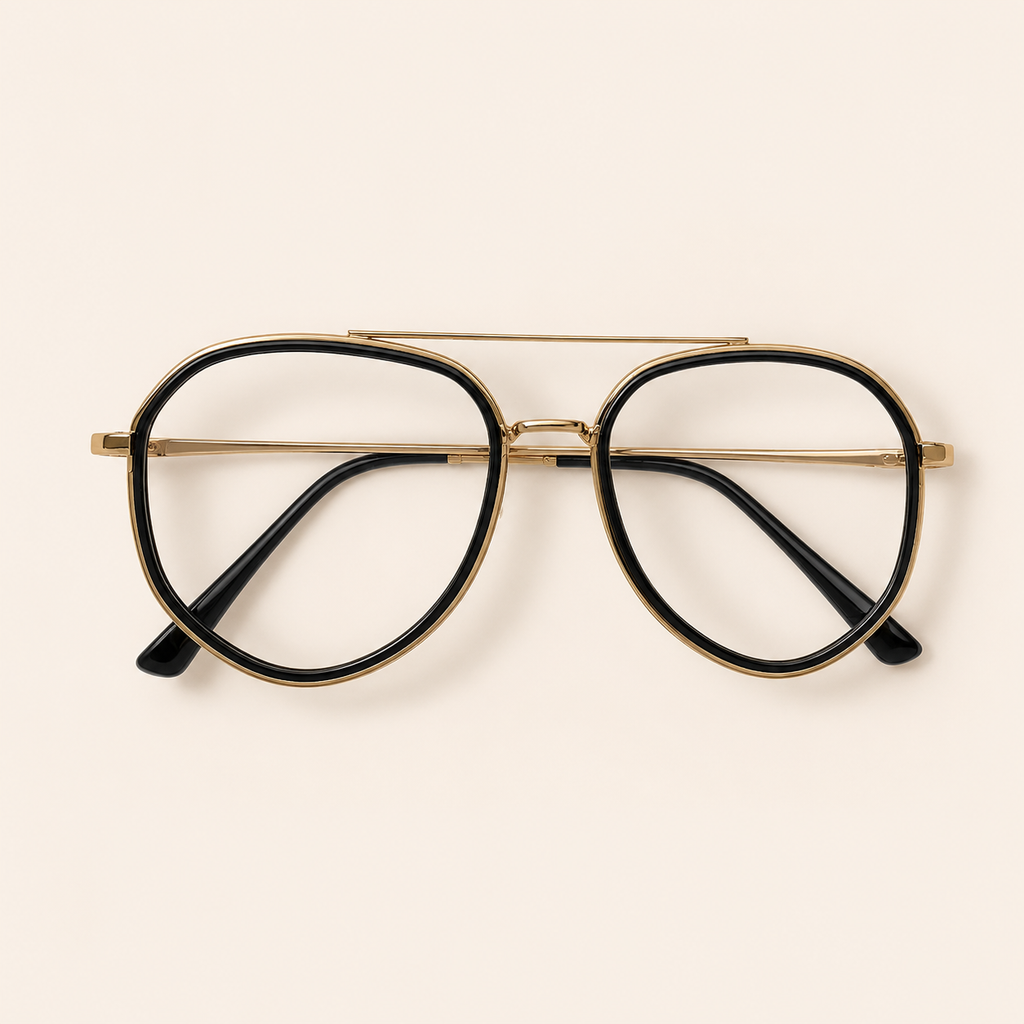 Heritage Windsor Aviator Optical Frame - BLK-OF-0039