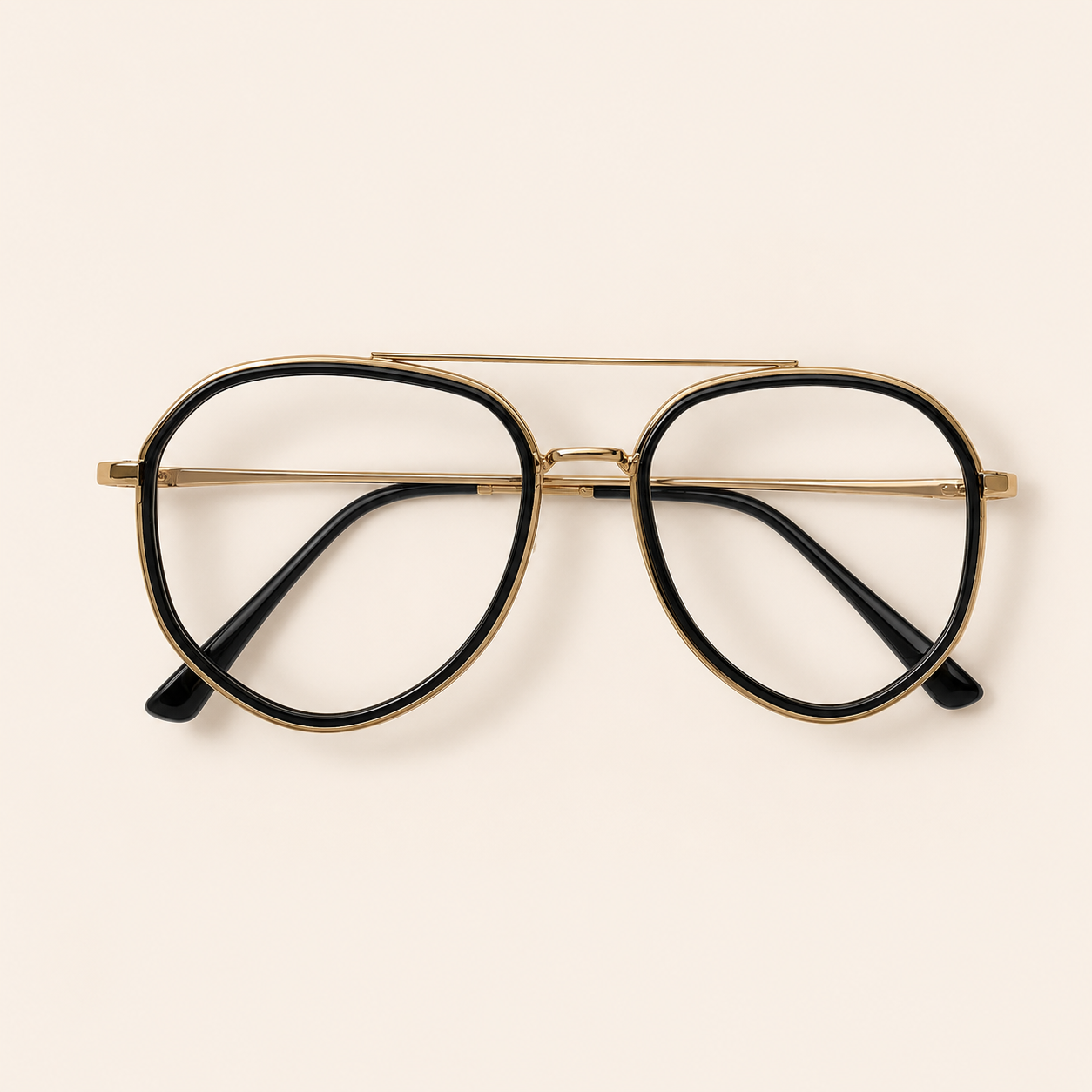 Heritage Windsor Aviator Optical Frame - BLK-OF-0039