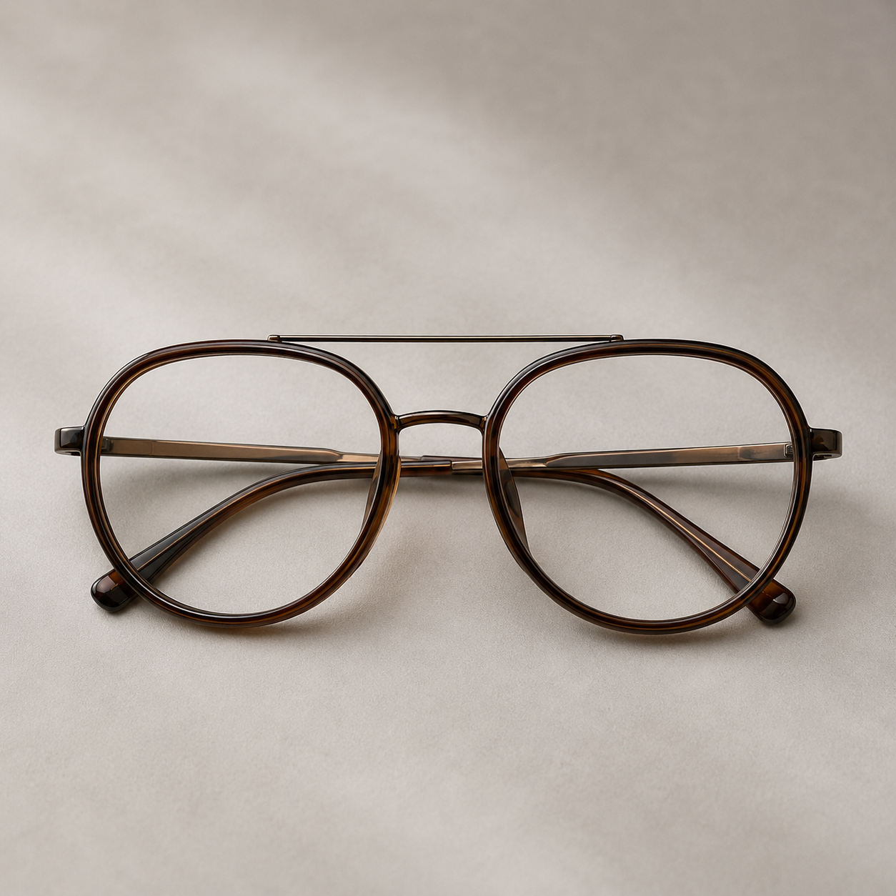 Heritage Round Browline Optical Frame – Brown Tortoise - BLK-OF-0040