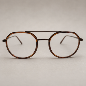 Heritage Round Browline Optical Frame – Brown Tortoise - BLK-OF-0040