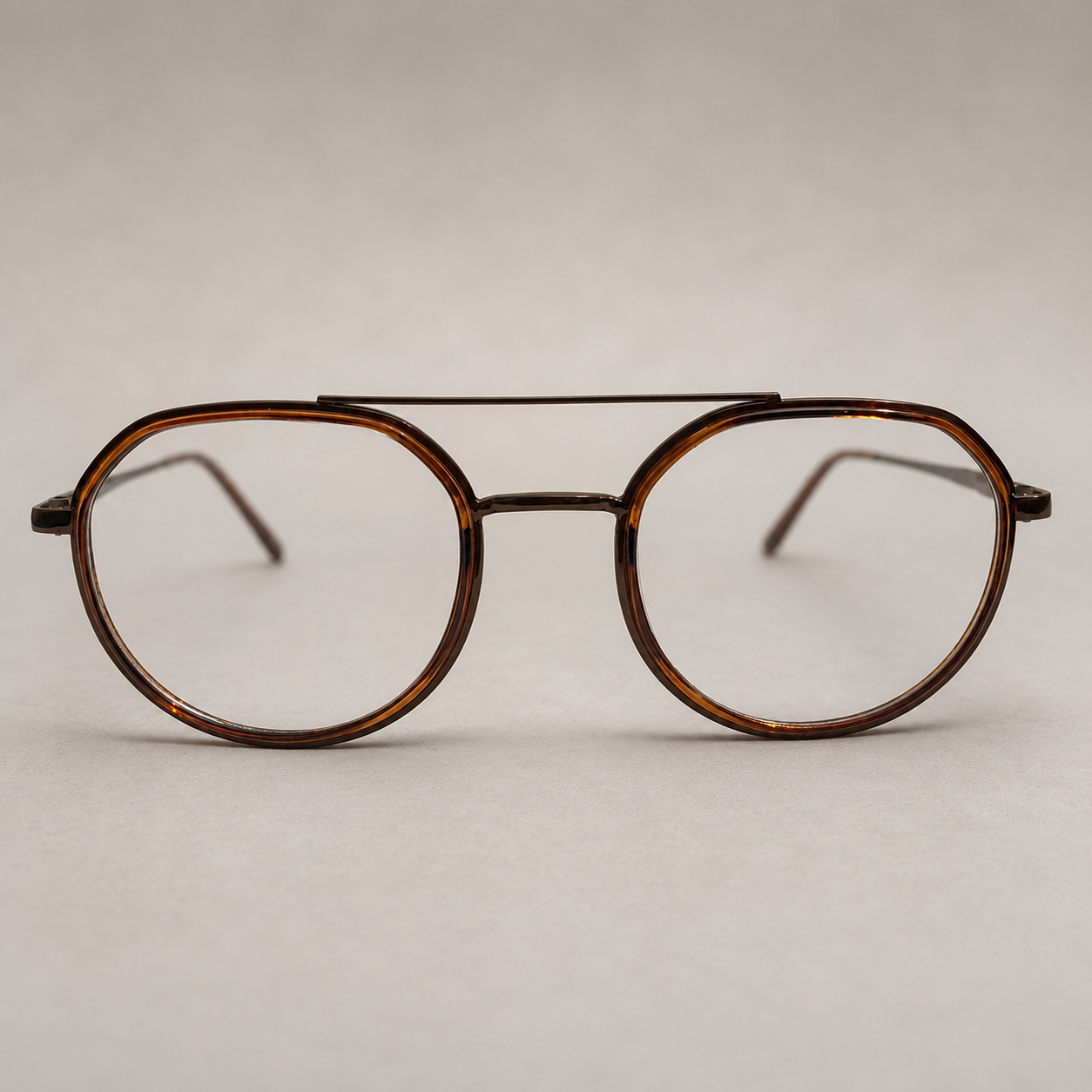 Heritage Round Browline Optical Frame – Brown Tortoise - BLK-OF-0040