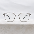 Crystal Grey Geometric Optical Frame - BLK-OF-0041