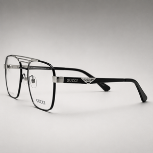 Gucci Signature Navigator Optical Frame – Black & Gold - BLK-OF-0043-GC-SL