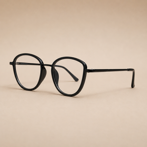 Classic Matte Black Round Optical Frame - BLK-OF-0043