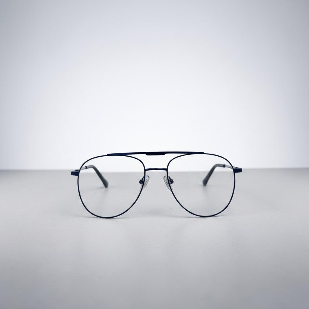 Classic Aviator Optical Frame – Matte Black - BLK-OF-0046