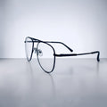 Classic Aviator Optical Frame – Matte Black - BLK-OF-0046