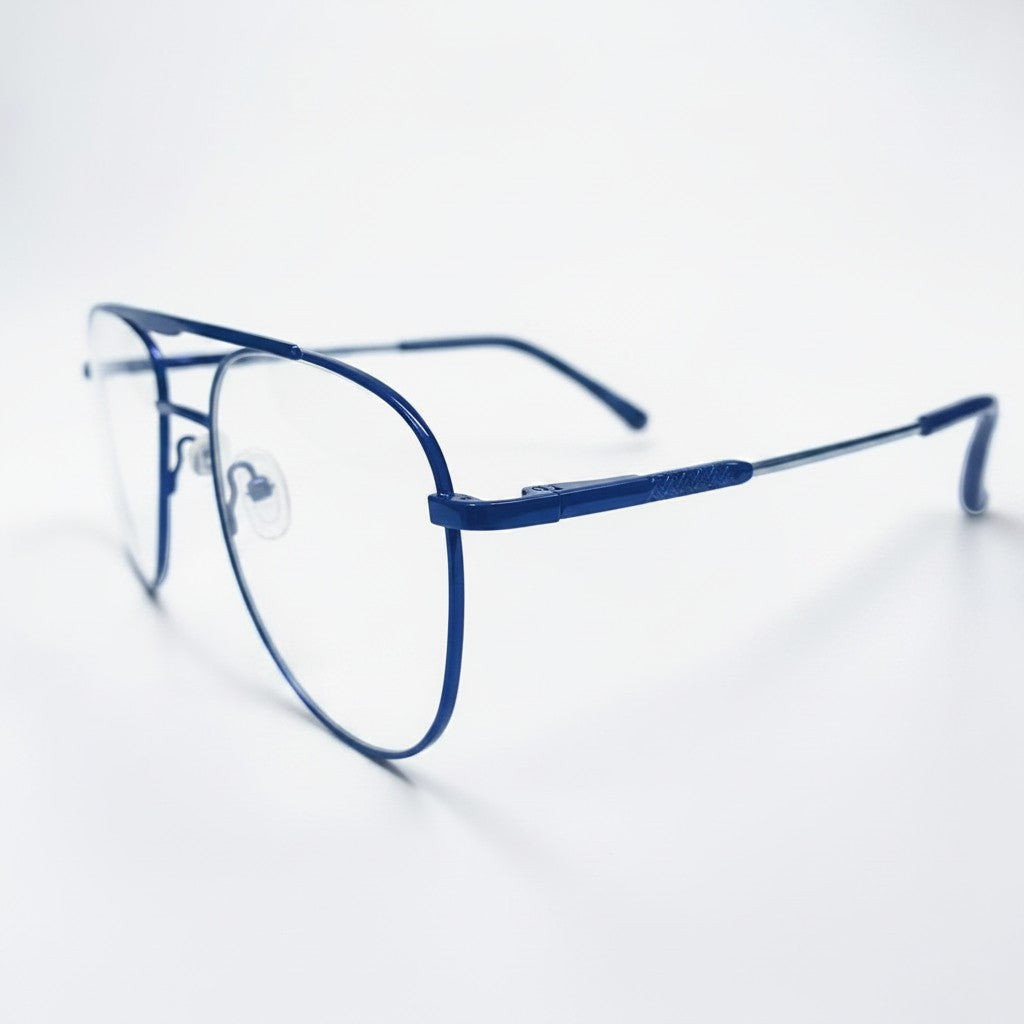 Classic Aviator Double Bridge Midnight Blue - BLK-OF-0047-BL