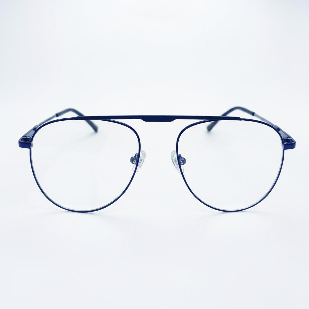 Classic Aviator Double Bridge Midnight Blue - BLK-OF-0047-BL