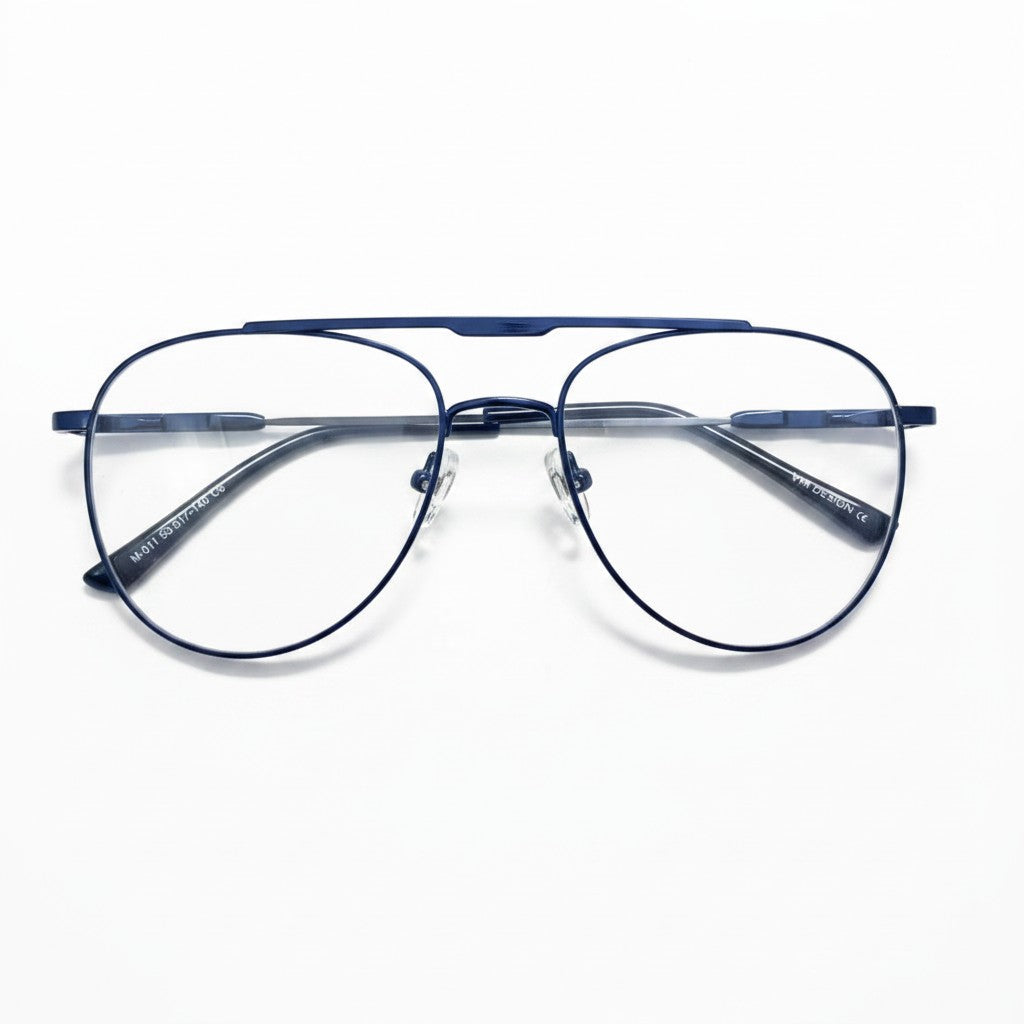 Classic Aviator Double Bridge Midnight Blue - BLK-OF-0047-BL