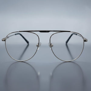 Classic Aviator Double Bridge Silver Frame - BLK-OF-0046-SL