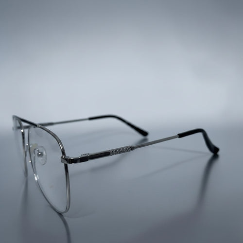 Classic Aviator Double Bridge Silver Frame - BLK-OF-0046-SL