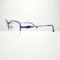 Elegant Rimless Rectangular blue Frame – BLK-OF-0048-B