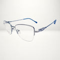 Elegant Rimless Rectangular Sliver Frame – BLK-OF-0048-SL