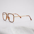 Classic Square Brow Bar Tortoise & Gold Frame – BLK-OF-0051