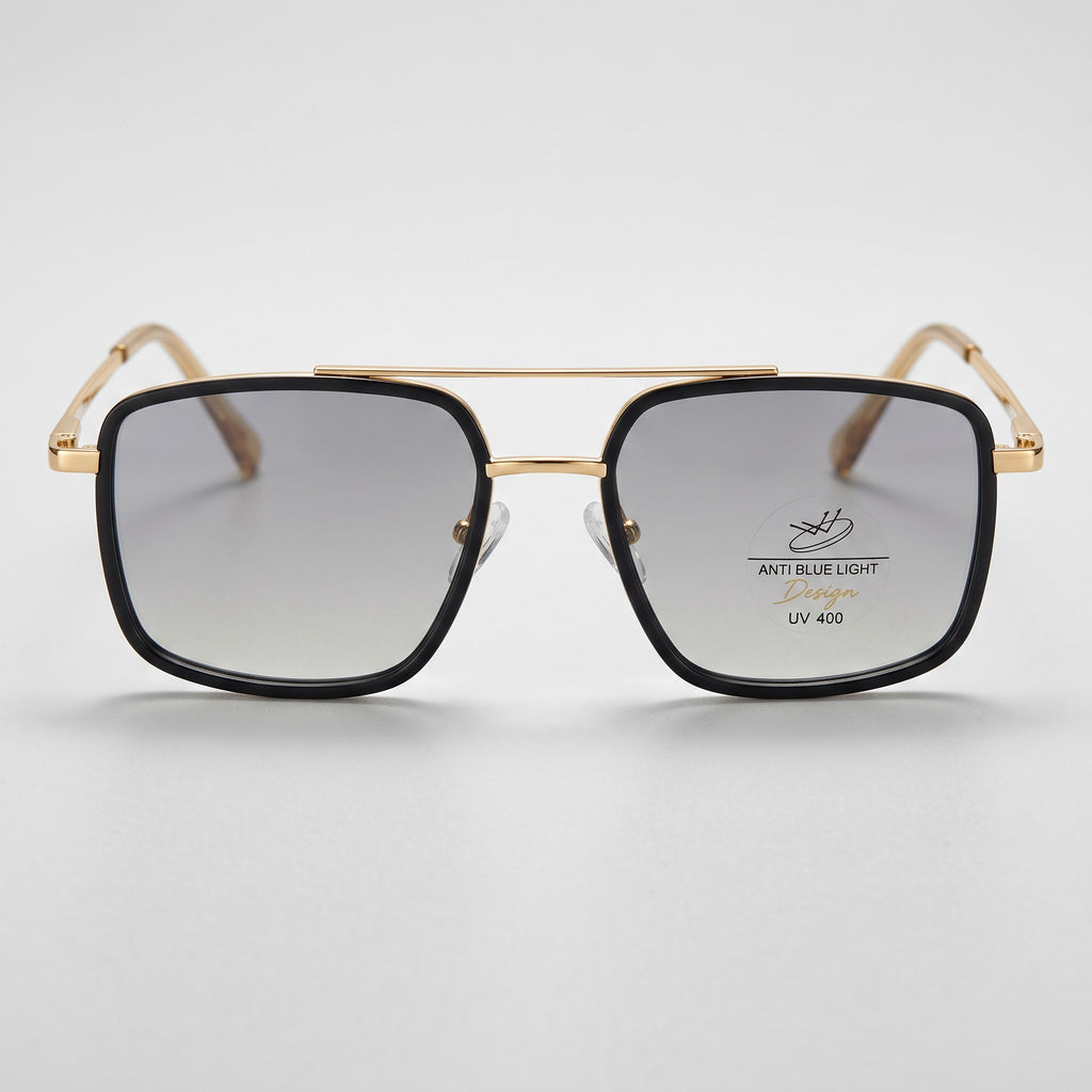 Classic Square Black & Gold Frame - BLK-OF-0052