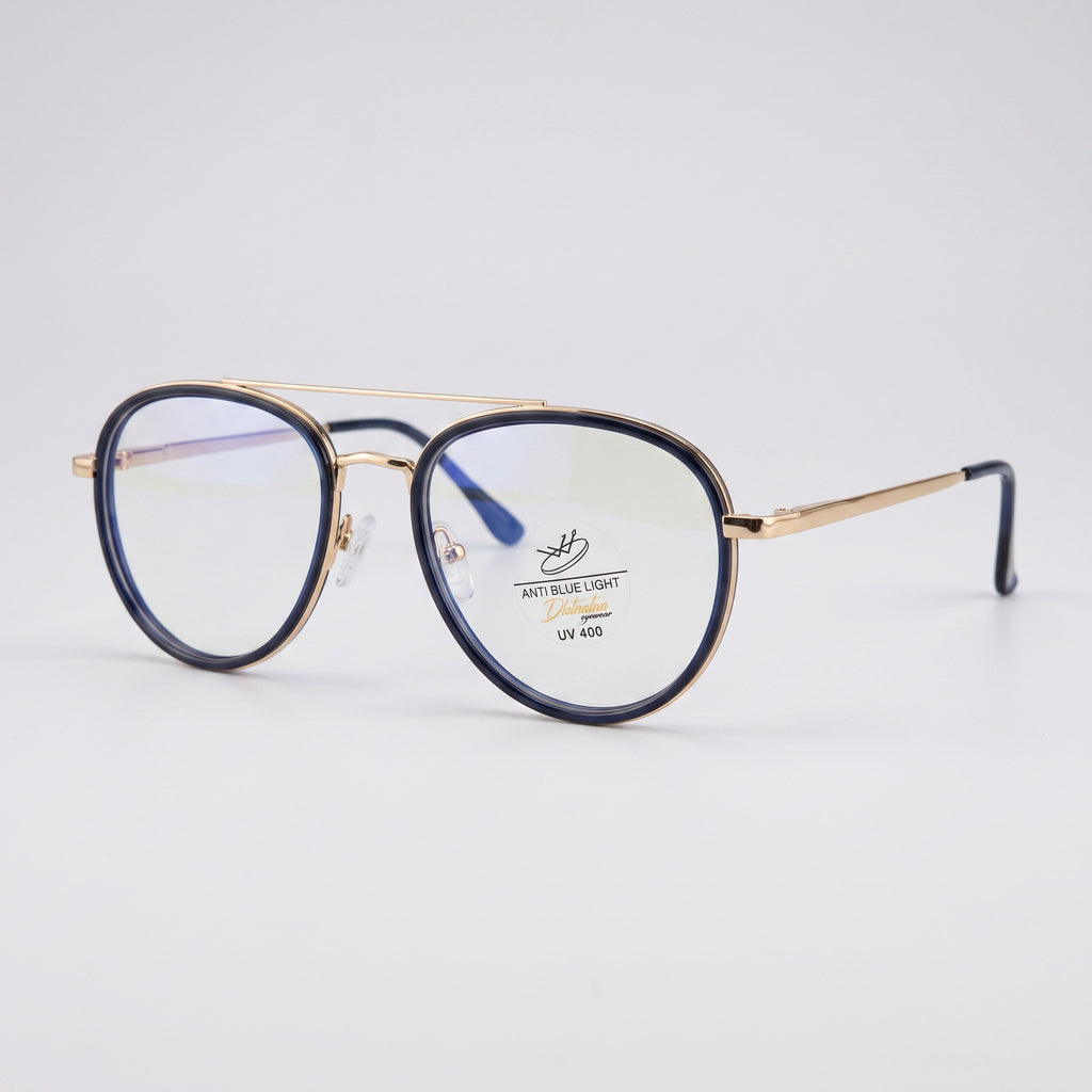 Classic Round Black & Gold Frame - BLK-OF-0053