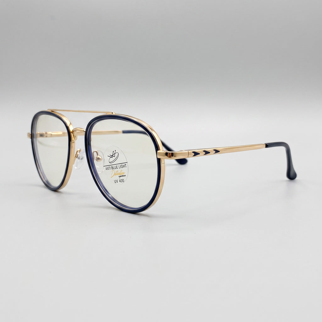 Classic Round Black & Gold Frame - BLK-OF-0053
