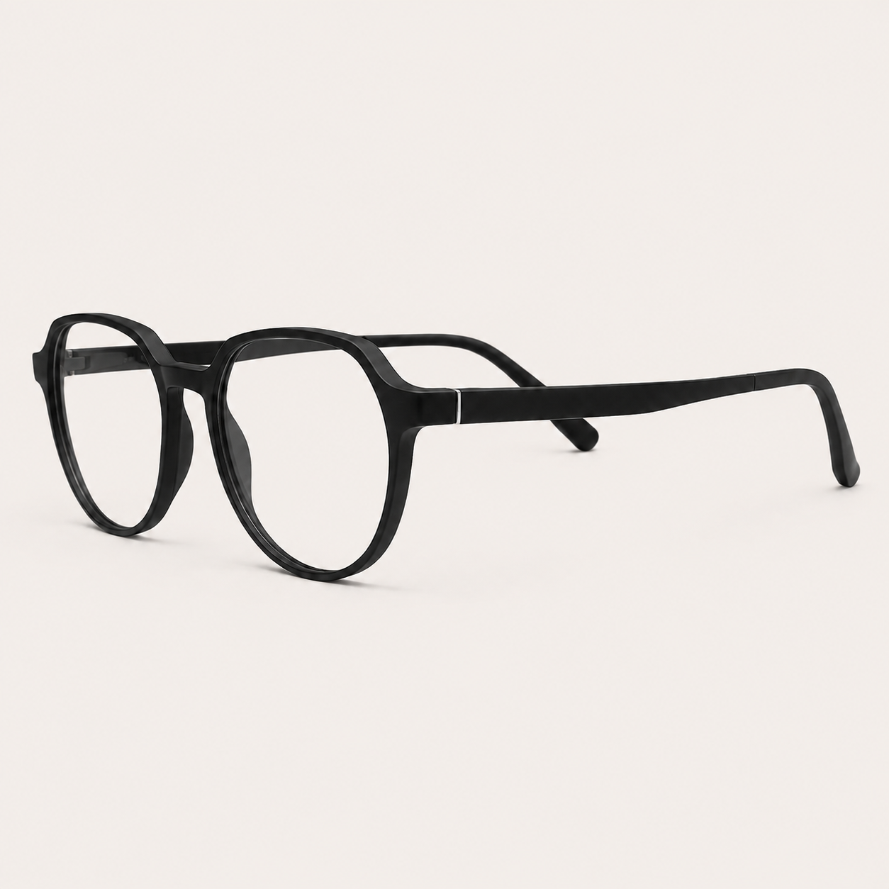 Clip-On Frame – Matte Black with Magnetic Sun Clip - BLK-OF-0054