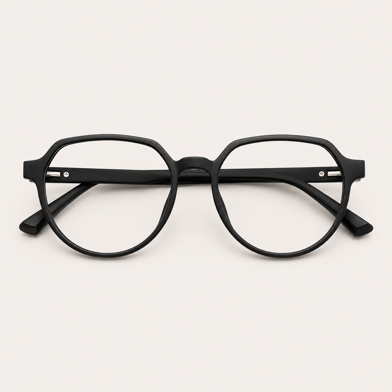 Clip-On Frame – Matte Black with Magnetic Sun Clip - BLK-OF-0054