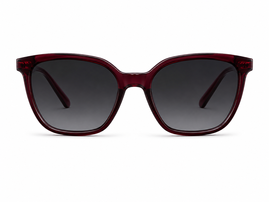 Ruby Red Clip-On Frame - BLK-OF-0060