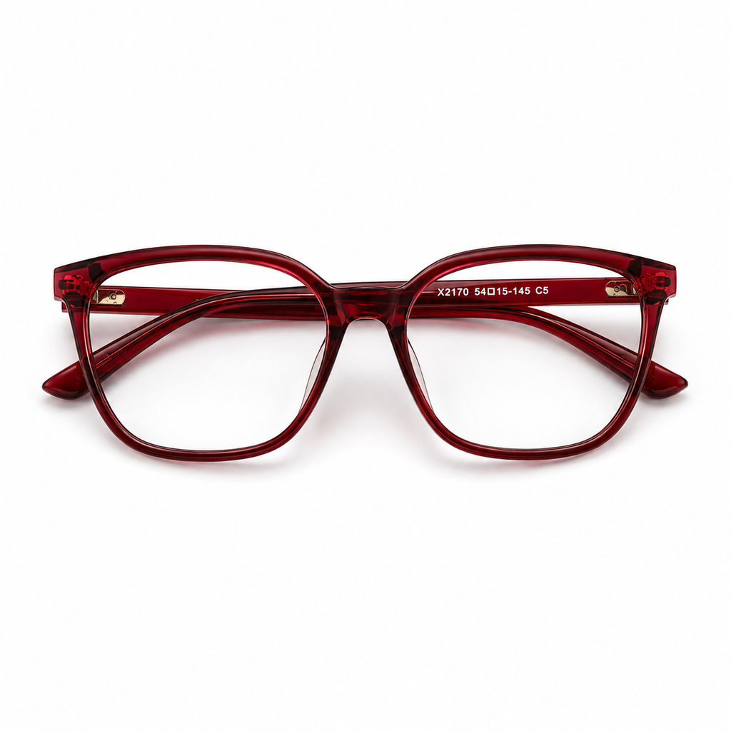 Ruby Red Clip-On Frame - BLK-OF-0060