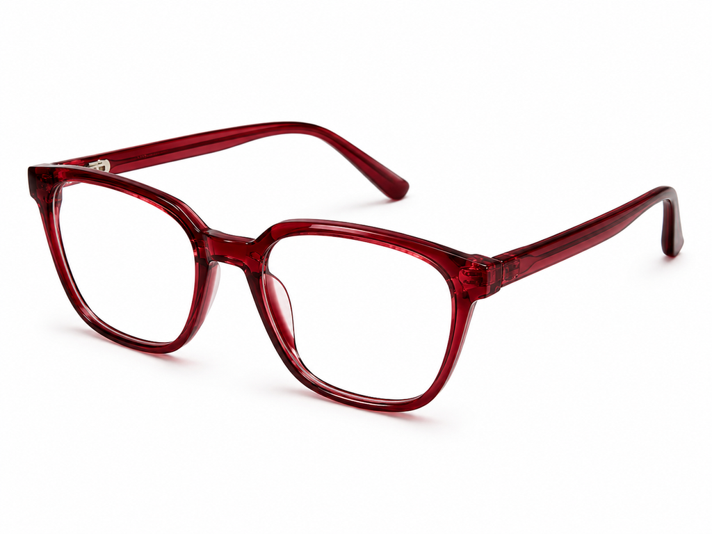Ruby Red Clip-On Frame - BLK-OF-0060