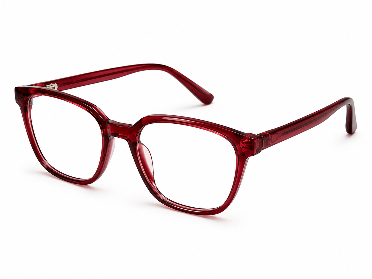 Ruby Red Clip-On Frame - BLK-OF-0060