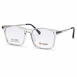 Crystal White Clip-On Optical Frame - BLK-OF-0061