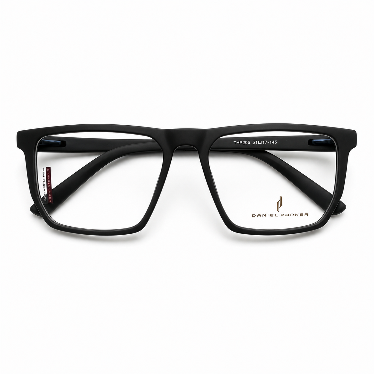 Premium Matte Black Optical Frame with 3 Magnetic Polarized Clip-On Lenses -  BLK-OF-0070