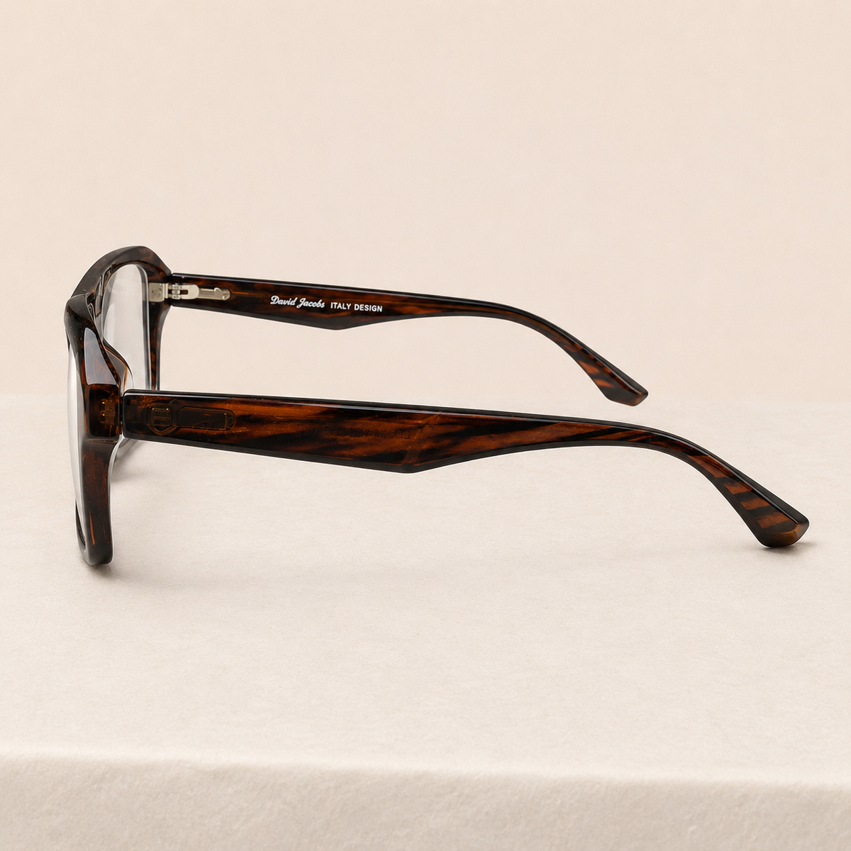 Dark Tortoise Geometric Aviator Optical Frame - BLK-OF-0080