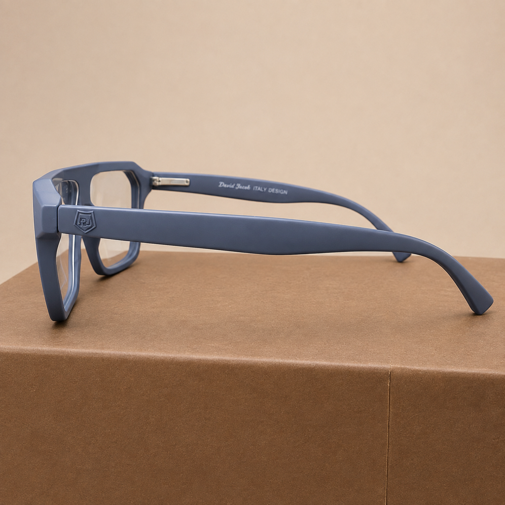 Grey Square Optical Frame - BLK-OF-0081