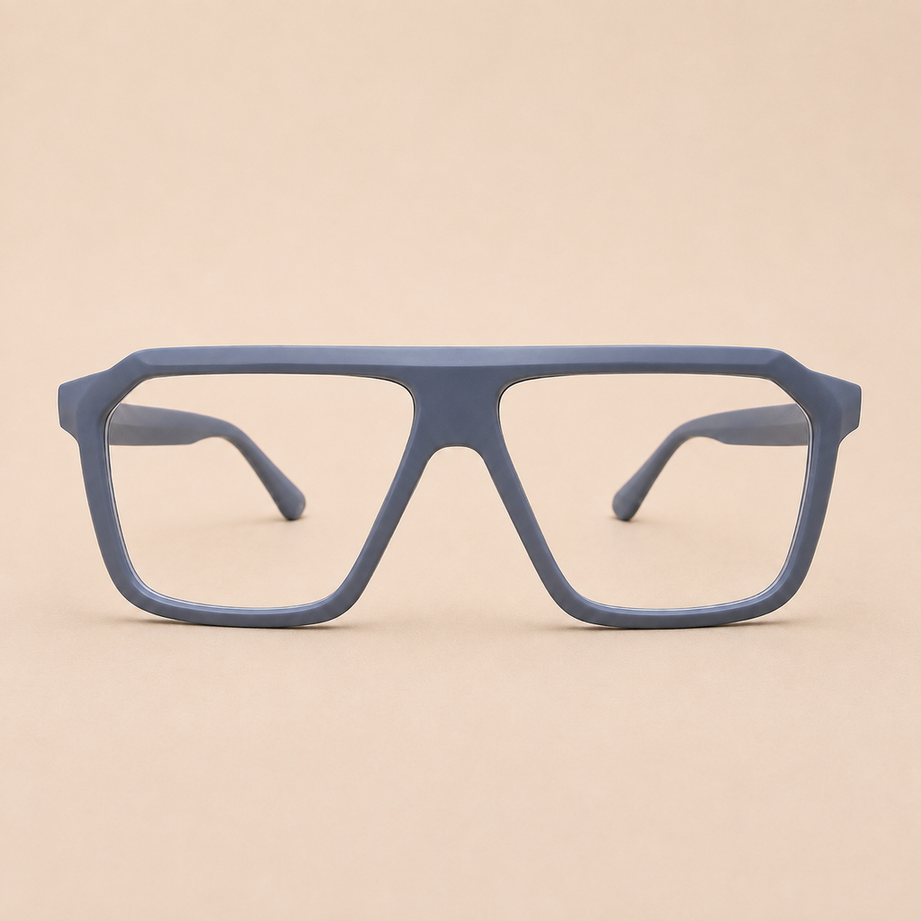 Grey Square Optical Frame - BLK-OF-0081