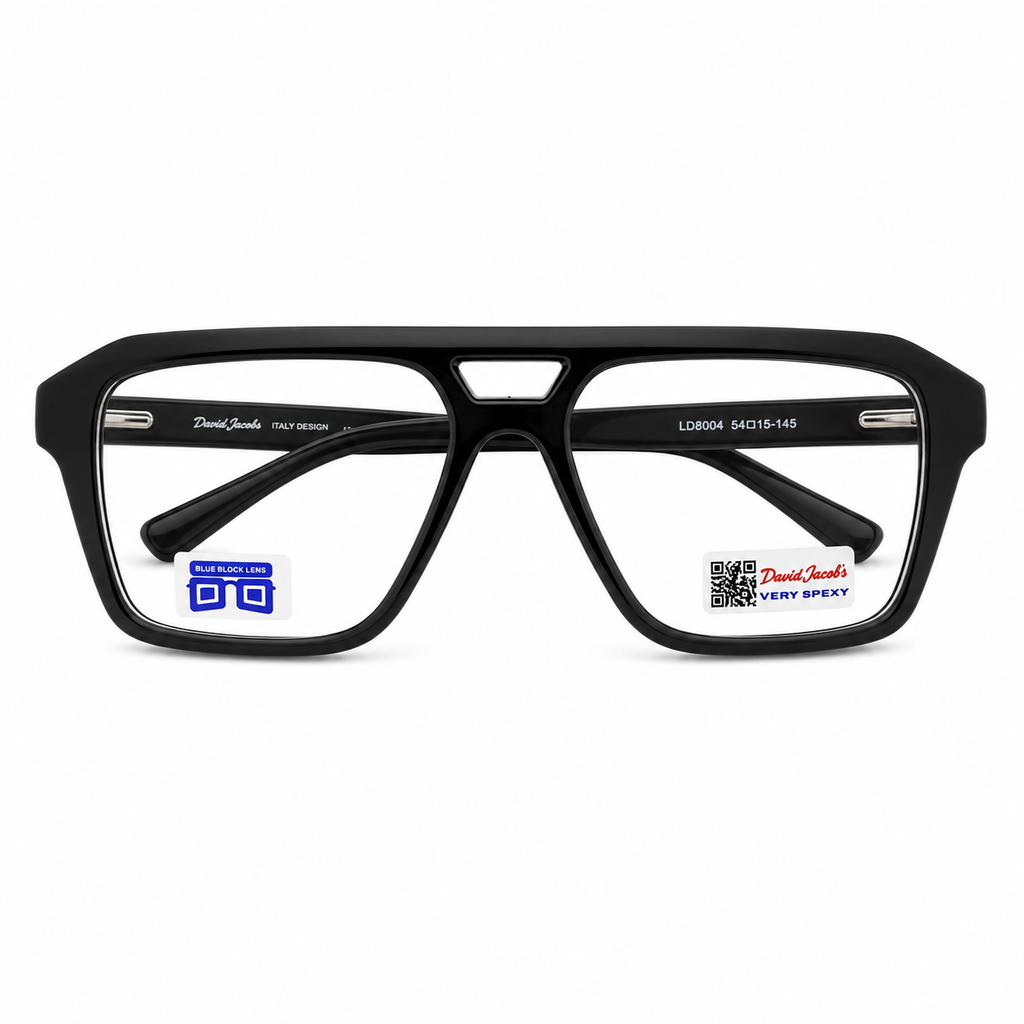 Classic Black Aviator Optical Frame - BLK-OF-0082
