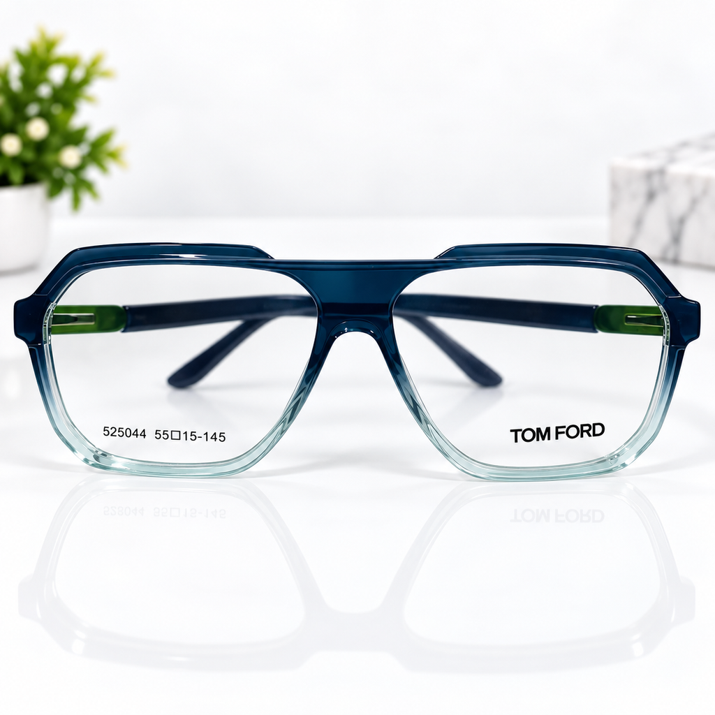 Tom Ford Blue Gradient Aviator Optical Frame - BLK-OF-0094