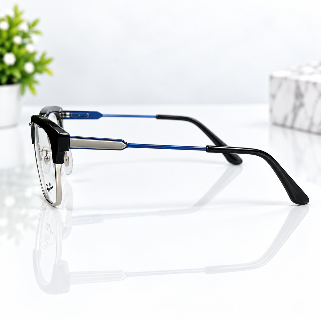 Ray-Ban Black Browline Square Optical Frame - BLK-OF-0096